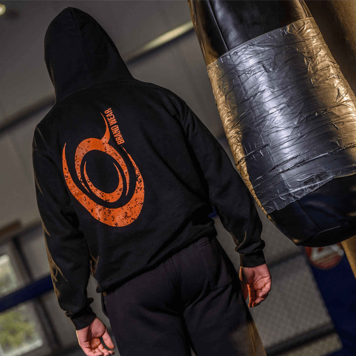 Distressed Orange OG Gym Hoodie