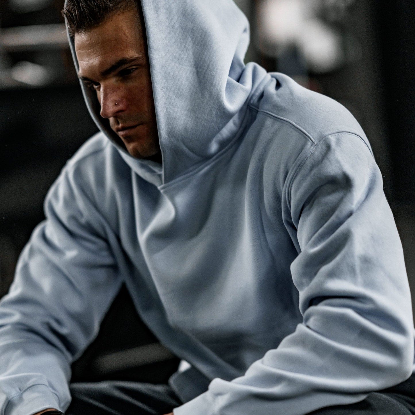 Label Collection - Luxe Oversize Hoodie - Powder Blue