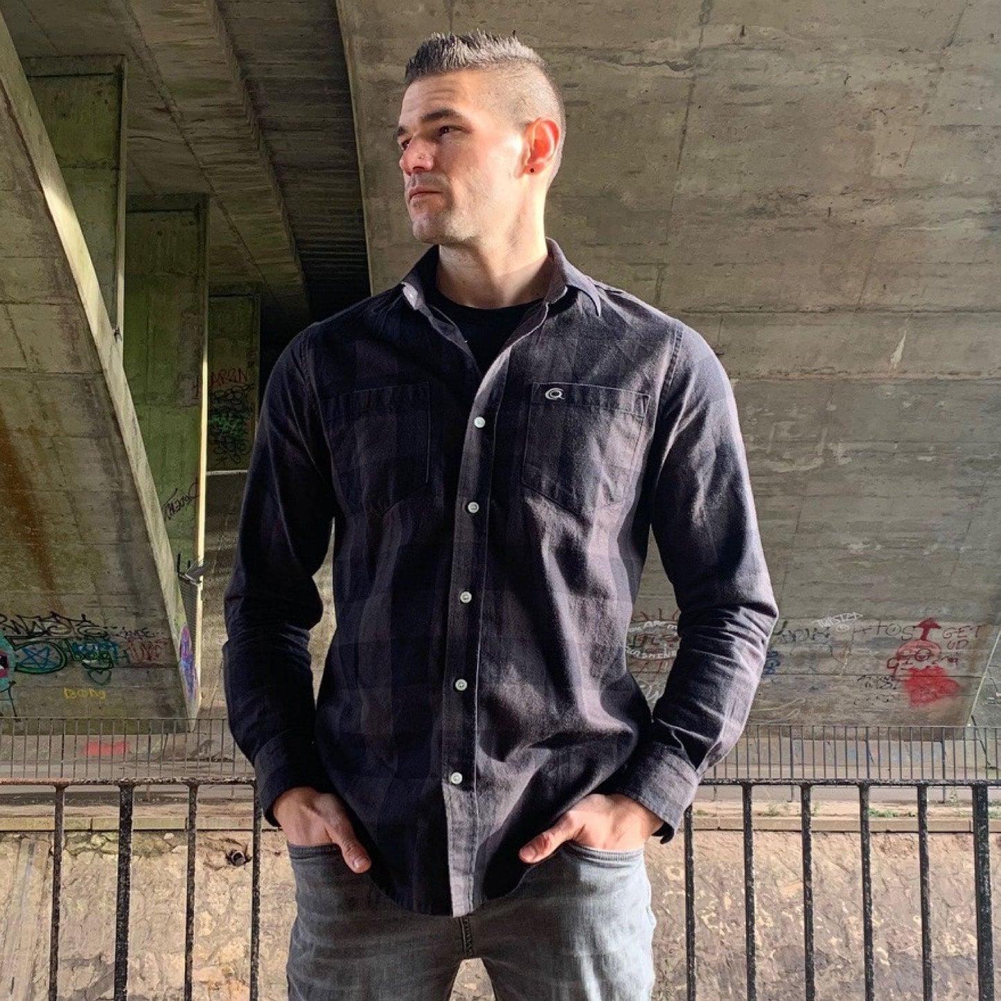 Check Shirt - Coal/ Black