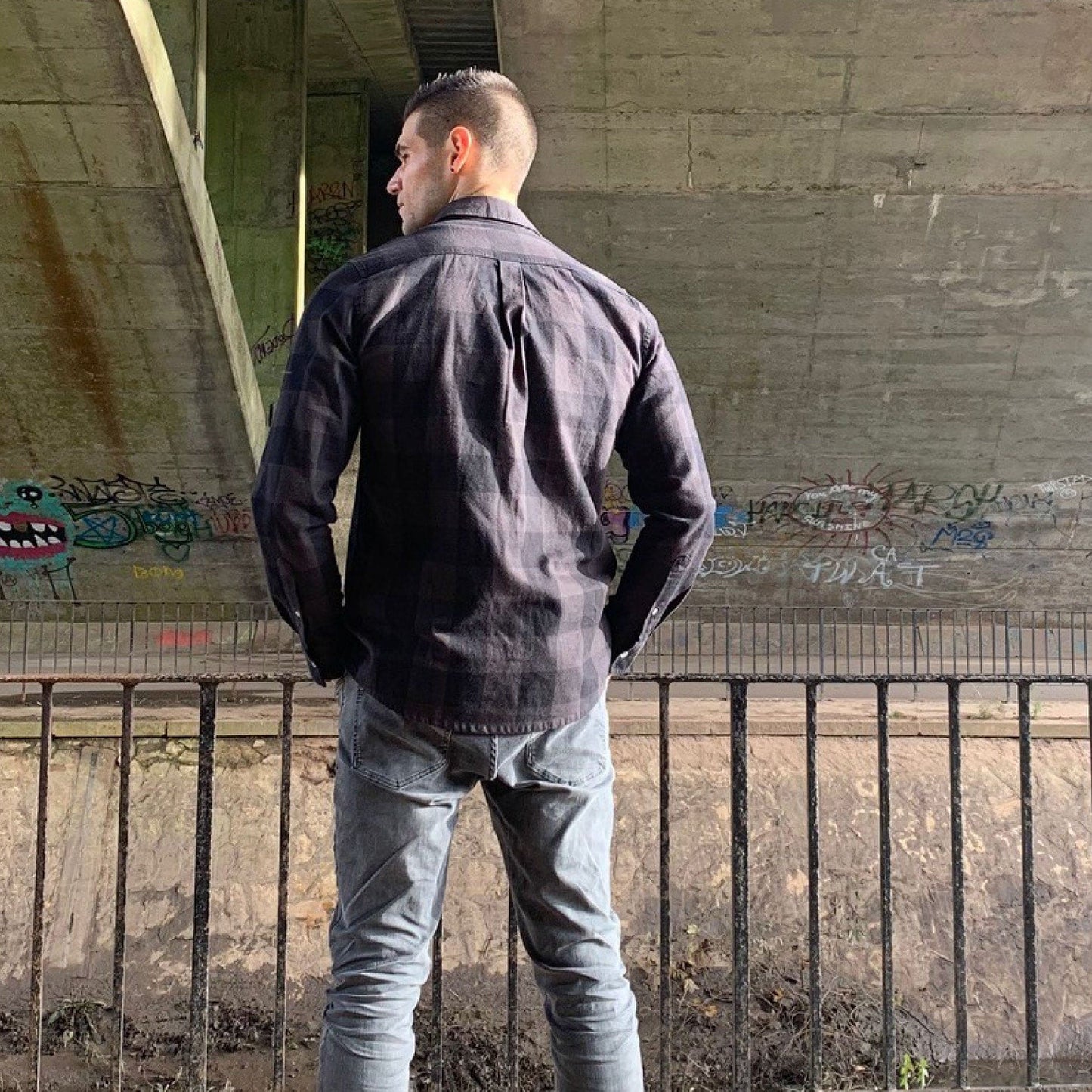 Check Shirt - Coal/ Black