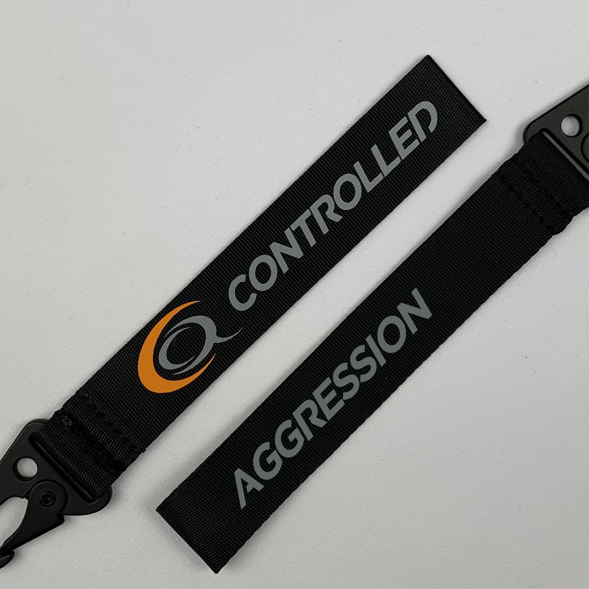 Key/ Bag Tag: Orange and Grey