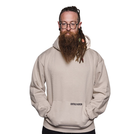 Label Collection - Oversize Heavyweight Hoodie - Natural Stone