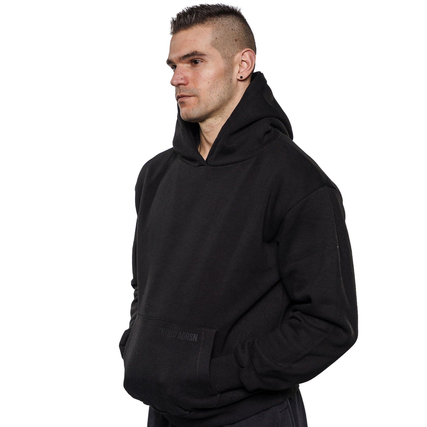 Label Collection - Oversize Heavyweight Hoodie - Black