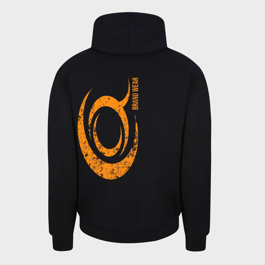 Black and orange gym hoodie