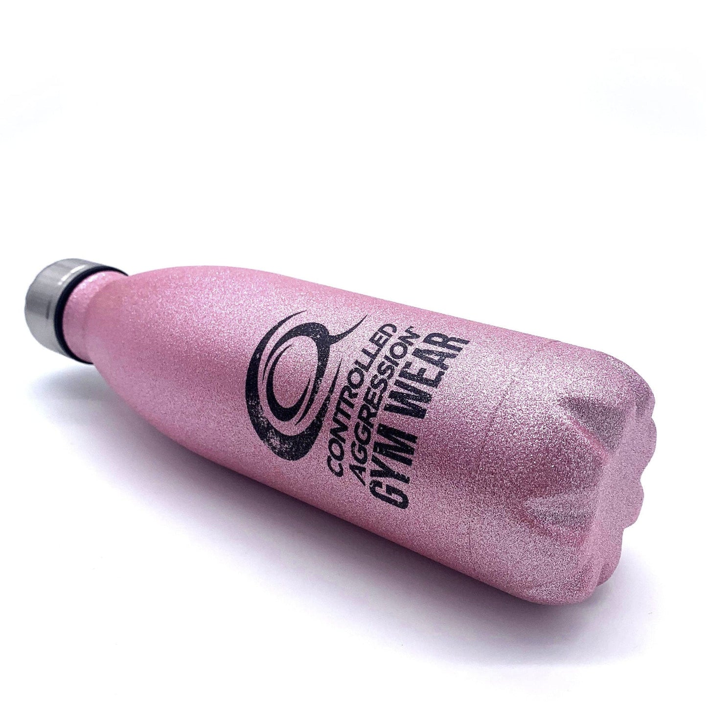 Metal Water Bottle - Glitter Pink 500ml